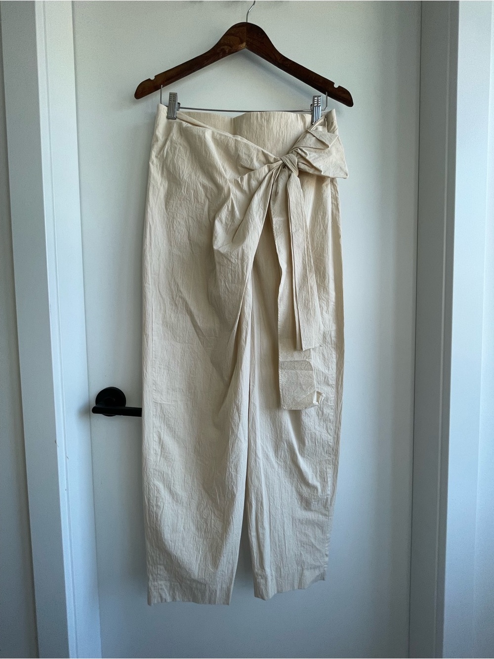 Zara High-Rise wide leg cotton pants size 28